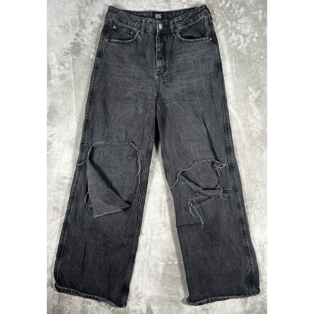 BDG Urban Outfitters Jeans Puddle mens 31x32 Skate Black‎ Straight wide bootcut